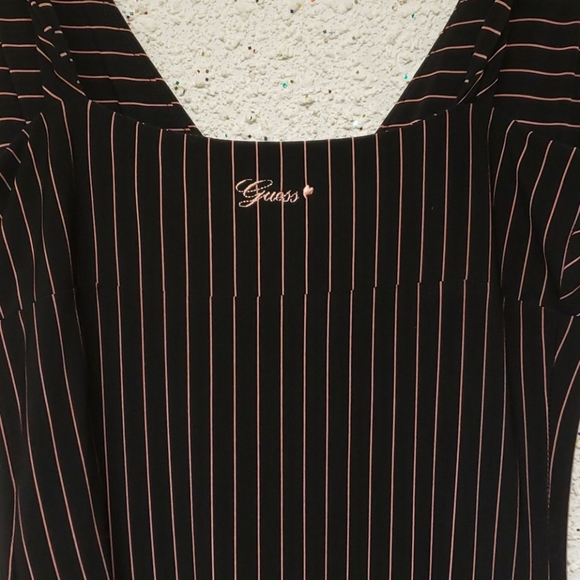 Guess Pinstripe Midi Dress - Picture 4 of 6